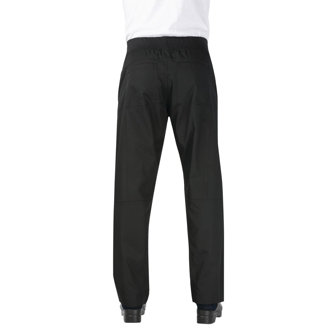 Pantalon slim léger homme Chef Works noir - NISBETS