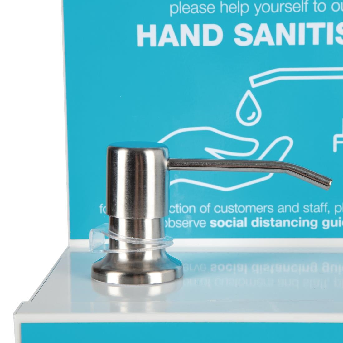 Station de désinfection des mains de comptoir/murale 5L - NISBETS