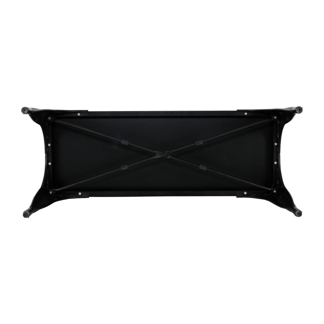 Bancs en métal noir Bolero Bistro 1000 mm (lot de 2) - NISBETS