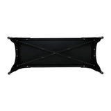 Bancs en métal noir Bolero Bistro 1000 mm (lot de 2) - NISBETS