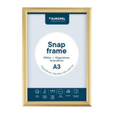 Cadre clipsable Europel A3 25mm doré