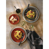 Assiettes coupes rondes Churchill Stonecast Peppercorn Grey 220mm (Lot de 12)