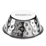 Pots à sauce en acier inoxydable martelé Olympia 45ml (lot de 12)