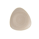 Assiettes triangulaires Churchill Stonecast Nutmeg Cream 229mm (Lot de 12)