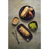 Assiettes rondes Churchill Stonecast Patina Purple 217mm (Lot de 12)