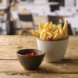 Pots à frites Churchill Stonecast Barley White 100mm (Lot de 12)