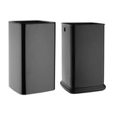 Poubelle carrée Bolero noir titane 7L