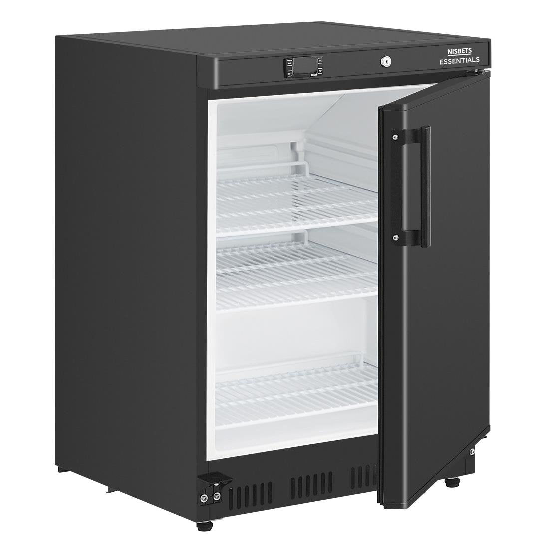 Dessous de comptoir réfrigéré positif Nisbets Essentials noir 129L - NISBETS