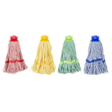 Tête serpillière à franges Jantex bande rouge 200g
