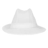 Chapeau Trilby blanc avec résille M - NISBETS