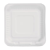 Boîtes avec couvercle à charnière Recyclables en bagasse Fiesta Recyclable 236mm (lot de 200)