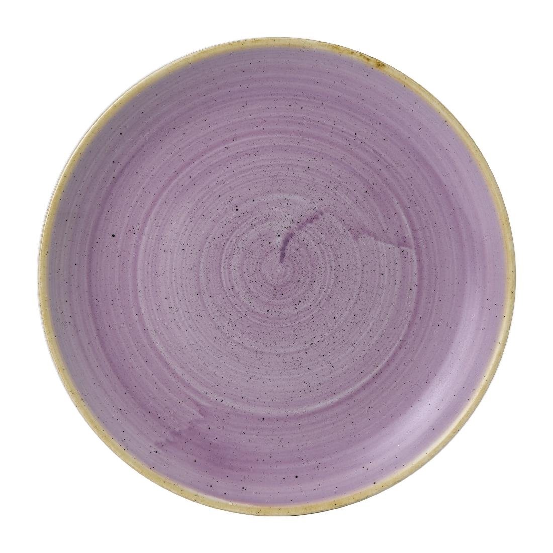 Assiettes coupes rondes Churchill Stonecast Lavender Evolve 220mm (Lot de 12)