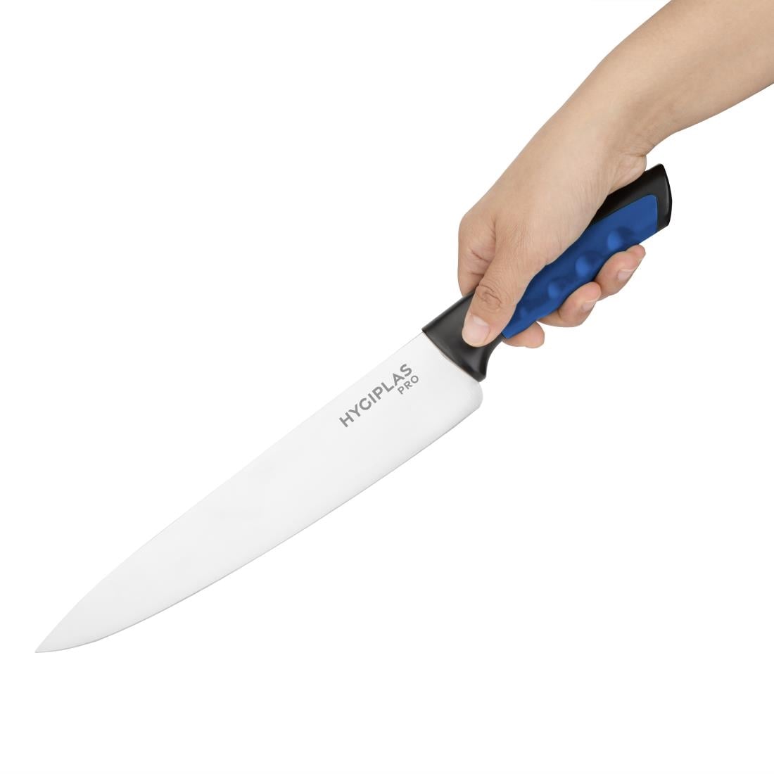 Couteau de cuisine Hygiplas Pro bleu 25cm - NISBETS