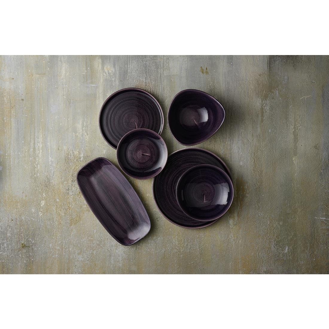 Assiettes rondes Churchill Stonecast Patina Purple 165mm (Lot de 12)