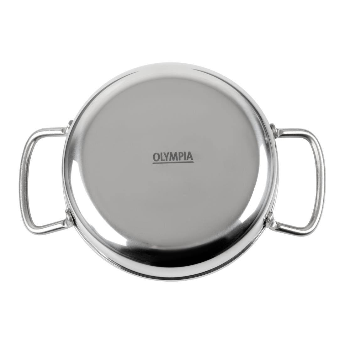 Plat en inox double poignée Olympia Table Presentation 125 mm