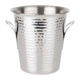 Seau à vin évasé martelé en acier inoxydable Olympia 4,3 L - NISBETS