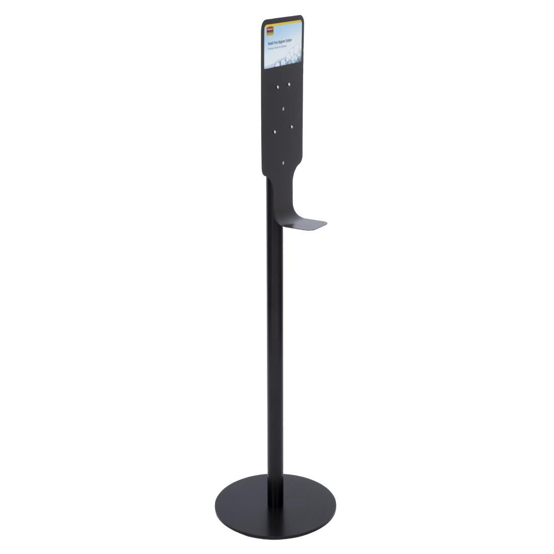Borne d hygiène noire avec support AutoFoam Rubbermaid - NISBETS