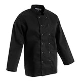 Veste de cuisine mixte Whites Vegas manches longues noire - NISBETS