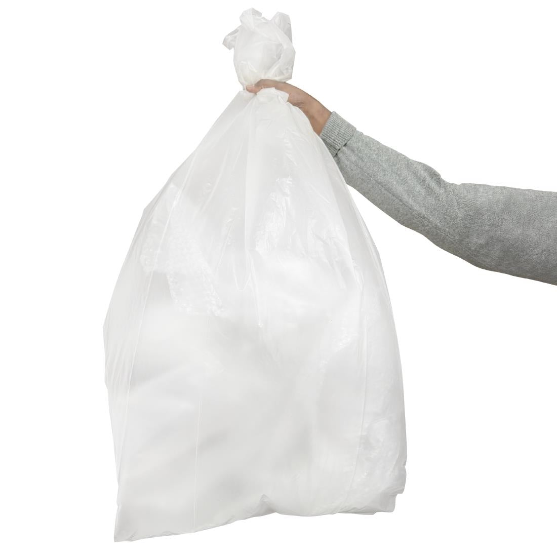 Sacs poubelle standard Jantex transparents 90L (lot de 200)