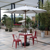 Parasol rond gris Bolero 3m - NISBETS