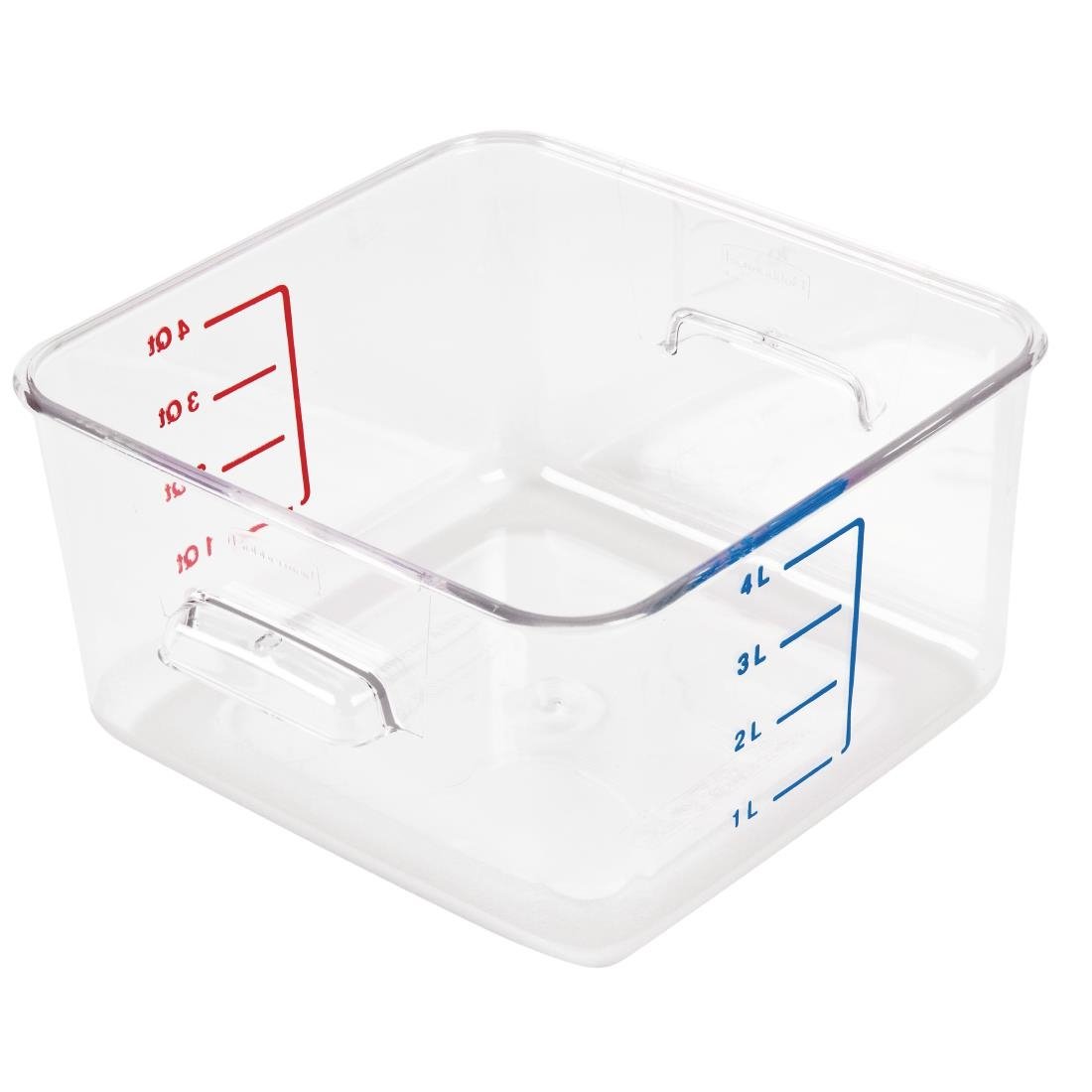Boîte carrée de stockage 4L Rubbermaid - NISBETS