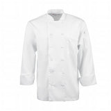 Veste de cuisine mixte blanche à manches longues Chef Works Calgary Cool Vents - Taille S