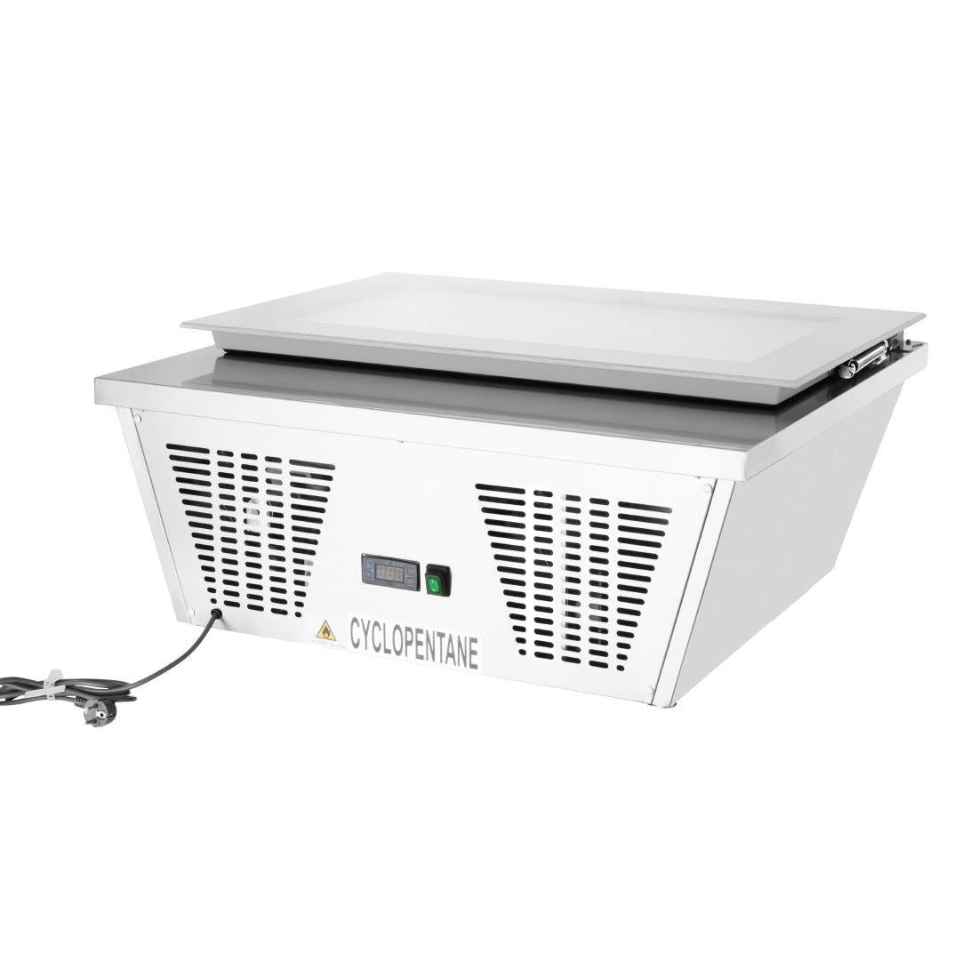 Congélateur à glace de comptoir Polar Série G 4 bacs Napoli