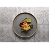 Assiettes avec rebord Churchill Stonecast Peppercorn Grey 210mm (Lot de 6)