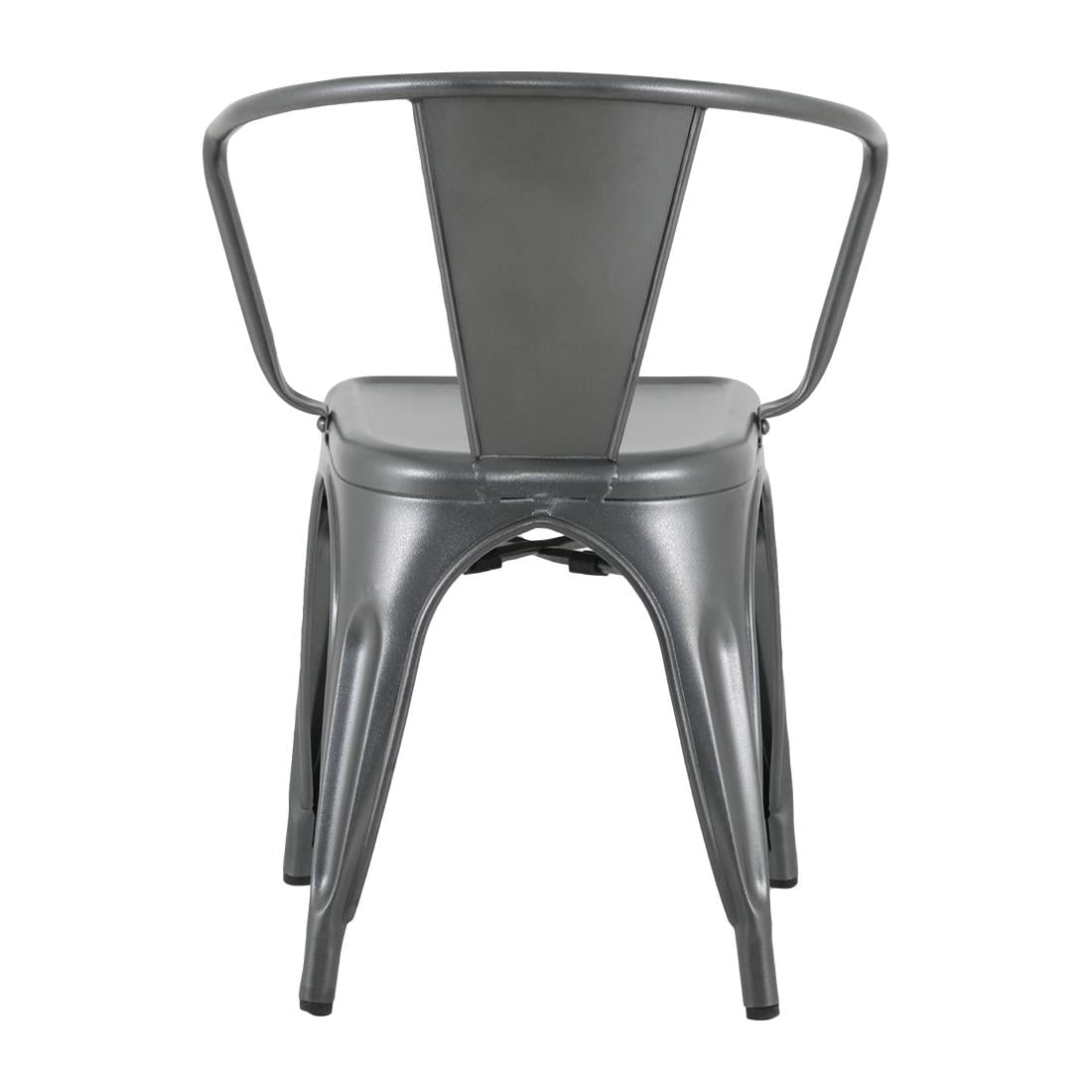 Fauteuils Bolero Bistro Curve noirs (lot de 4) - NISBETS