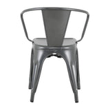 Fauteuils Bolero Bistro Curve noirs (lot de 4) - NISBETS