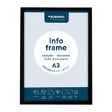 Cadres d'affichage autocollants Europel A3 noirs (lot de 2)