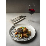 Assiettes rondes Churchill Kintsugi Accents Quartz Black Evolve 217mm (Lot de 12)