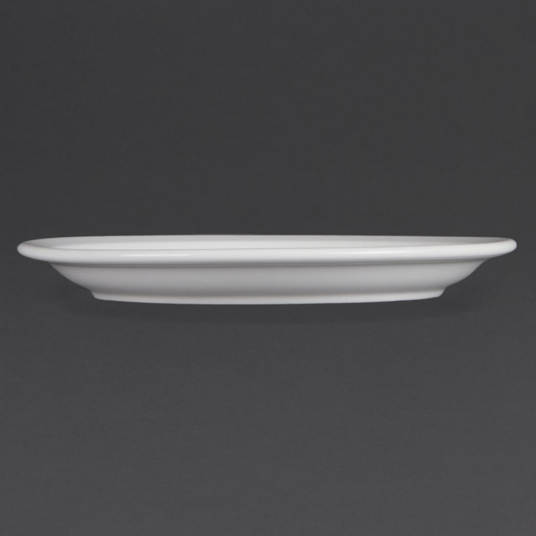 Assiettes à bord étroit blanches Olympia 230mm (Lot de 12)