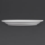 Assiettes à bord étroit blanches Olympia 230mm (Lot de 12)