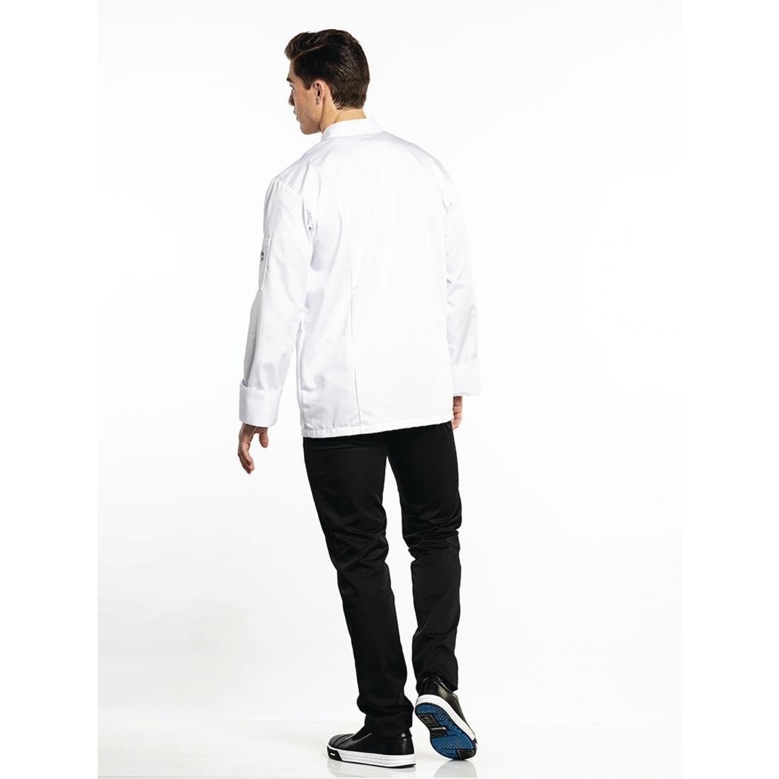Veste de cuisine Chaud Devant Roma blanche - NISBETS