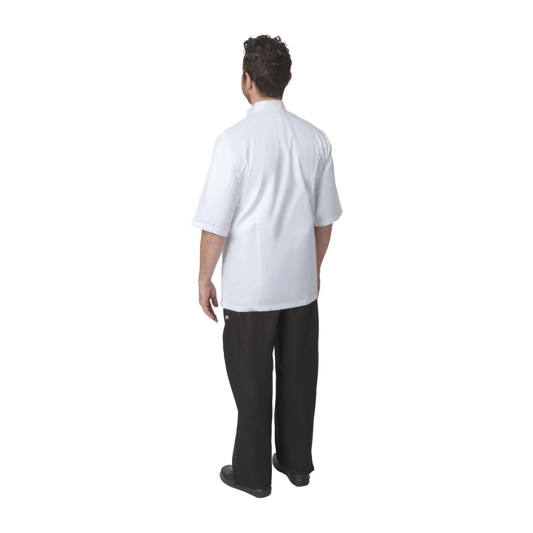 Veste de cuisine mixte Chef Works Executive Capri blanche EU56 - NISBETS