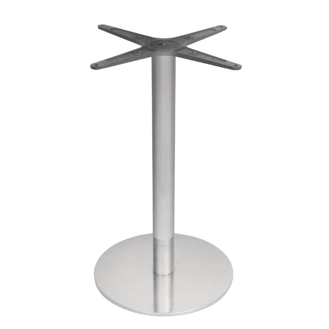 Pied de table rond en acier inoxydable Bolero - NISBETS