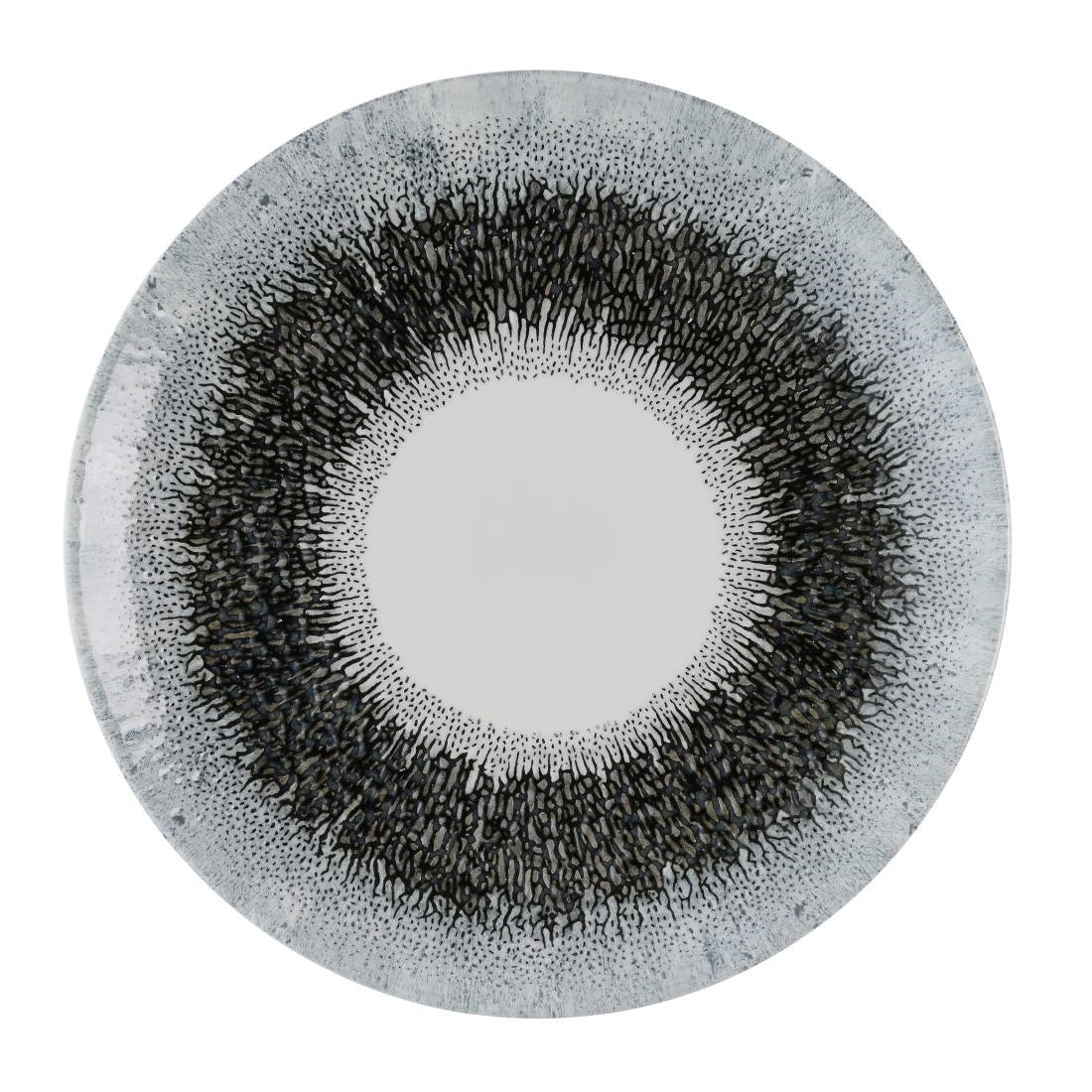 Assiettes rondes Churchill Studio Prints Fusion Black Evolve 220mm (Lot de 12)