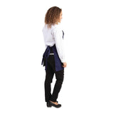 Tablier serveur col en V Whites bleu marine - NISBETS