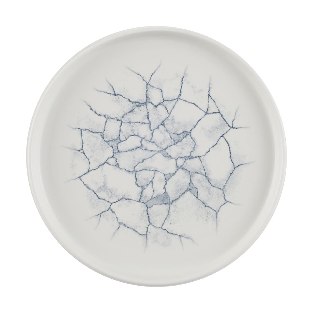 Assiettes avec rebord Churchill Studio Prints Kintsugi Pearl Grey 220mm (Lot de 6)