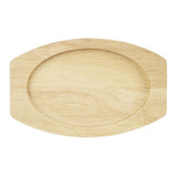 Planche en hévéa pour plat ovale en fonte Olympia 230x135mm pour FW818