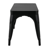 Bancs en métal noir Bolero Bistro 1000 mm (lot de 2) - NISBETS