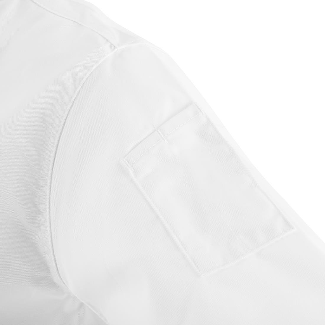Veste de cuisine mixte Whites Chicago manches courtes blanche - NISBETS