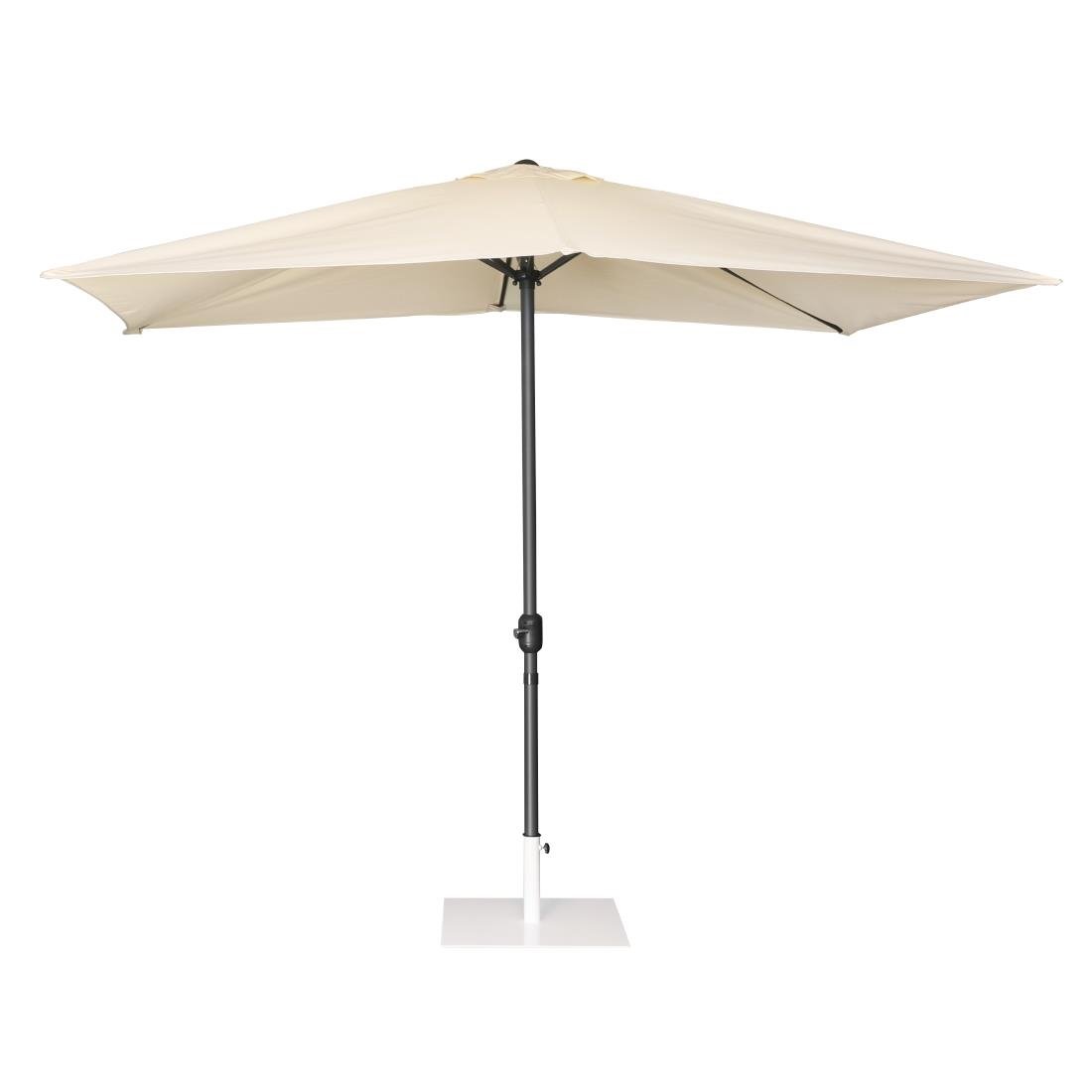 Parasol rectangulaire Bolero Seville 2x3m crème