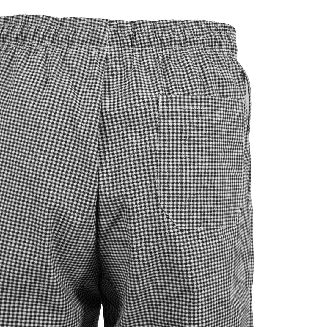 Pantalon de cuisine Whites Easyfit à petits carreaux noirs XS - NISBETS