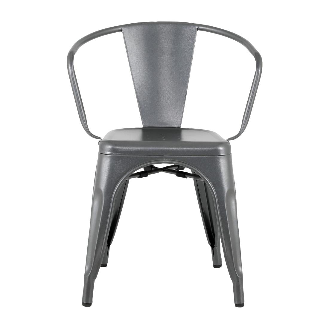 Fauteuils Bolero Bistro Curve noirs (lot de 4) - NISBETS