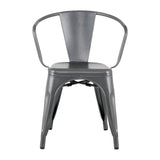 Fauteuils Bolero Bistro Curve noirs (lot de 4) - NISBETS