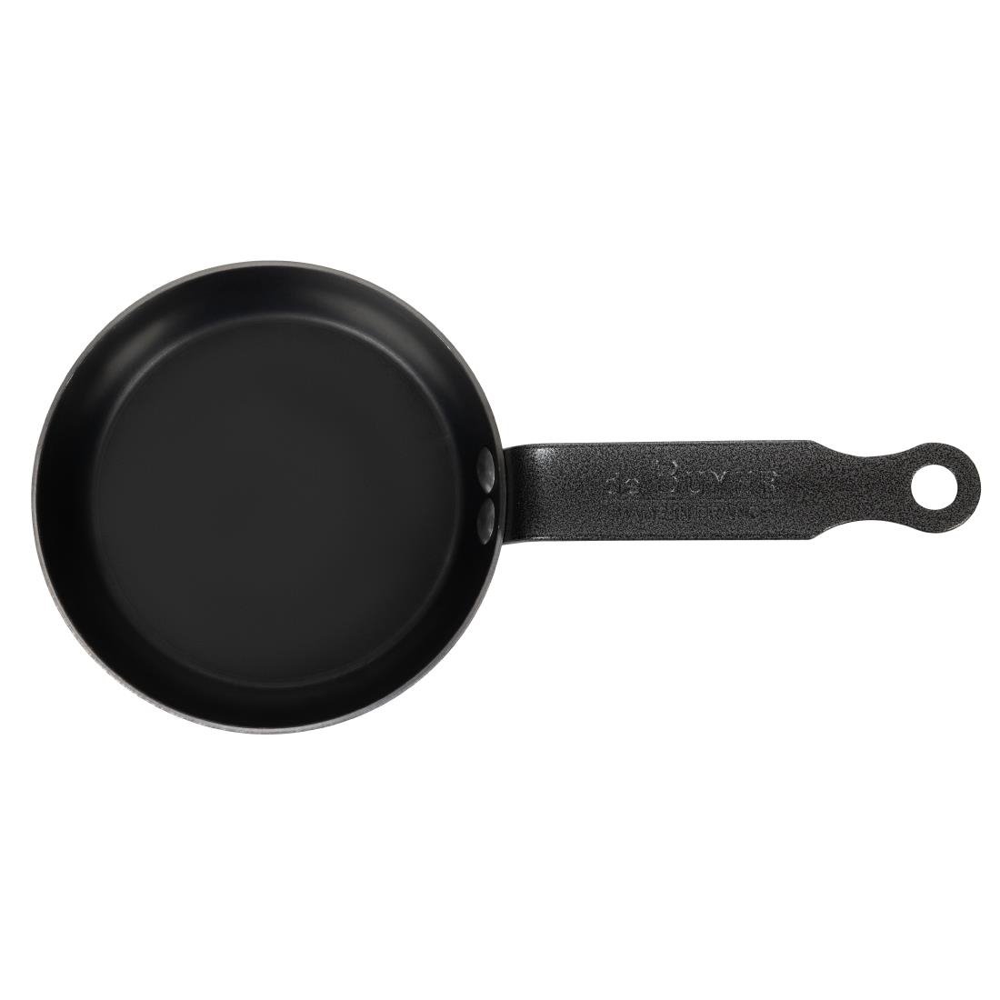 Poêle à blinis en tôle d¿acier bleuie De Buyer 12 cm