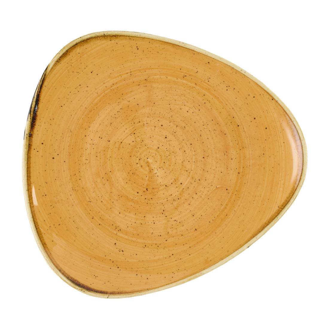 Assiettes triangulaires Churchill Stonecast Tangerine 229mm (Lot de 12)