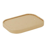 Couvercles en papier Fiesta Recyclable pour barquettes rectangulaires (Lot de 300)